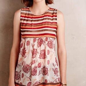 ANTHROPOLOGIE One Fine Day Bryony tank Bohemian